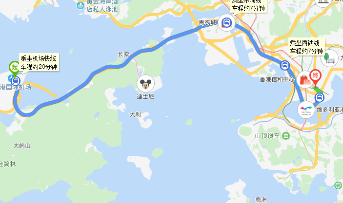 香港地铁机场快线从尖沙咀到机场的时间（尖东到机场地铁）